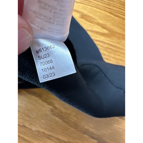 LOFT Womens Black Flowy A-Line Skirt Rayon Blend Side Zipper Closure Size 4 - Picture 6 of 8